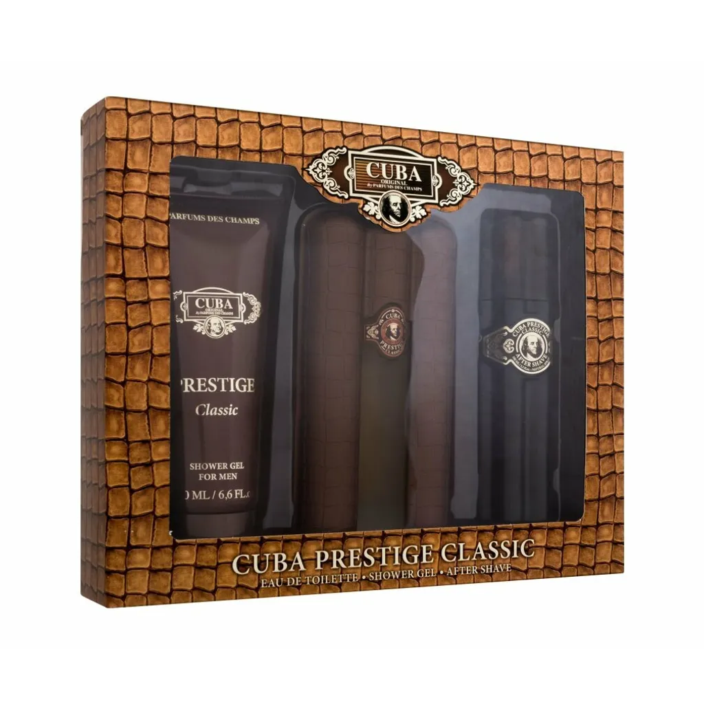 Cuba Prestige Coffret Cadeau pour Homme EDT 90ml avec Soins Corps