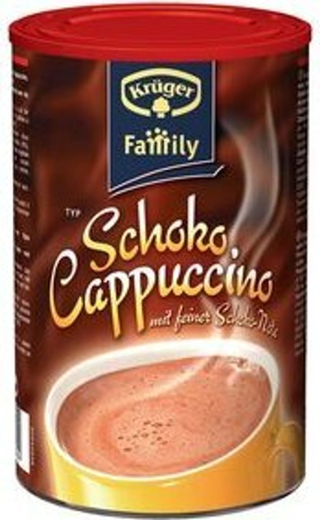 A can of Krüger Family Typ Schoko Cappuccino.