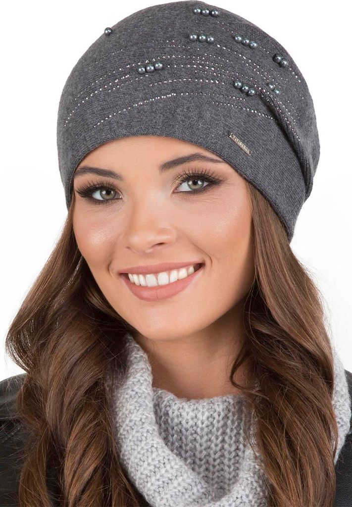 Vivisence Damenmütze Beanie Wollmix gefüttert mit Produktbild 