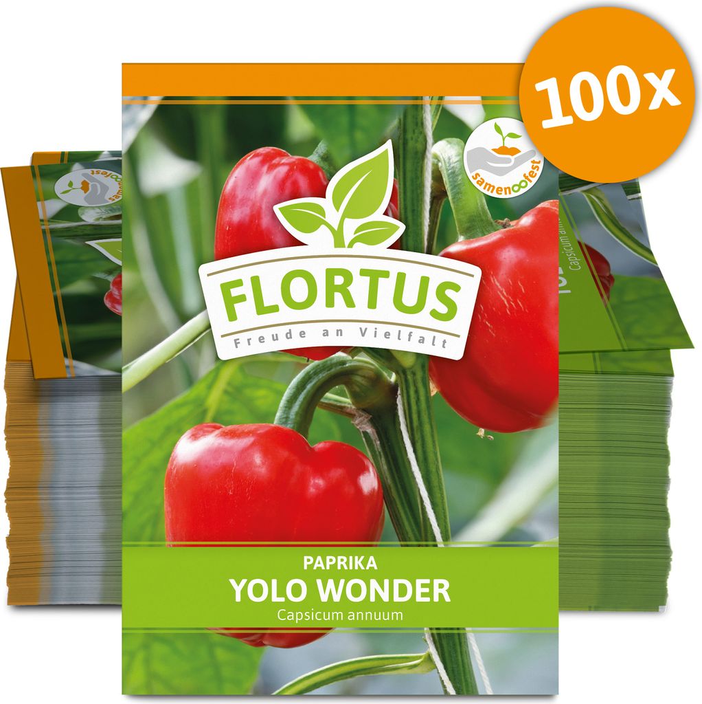 Paprika Yolo Wonder (100 Stück) | Paprikasamen von FLORTUS