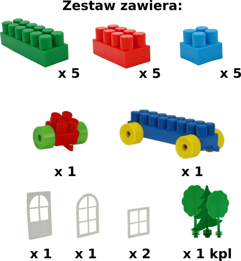 BACZEK Maxi blocs 30 pièces 00502 : Jeu de construction premier âge - 3