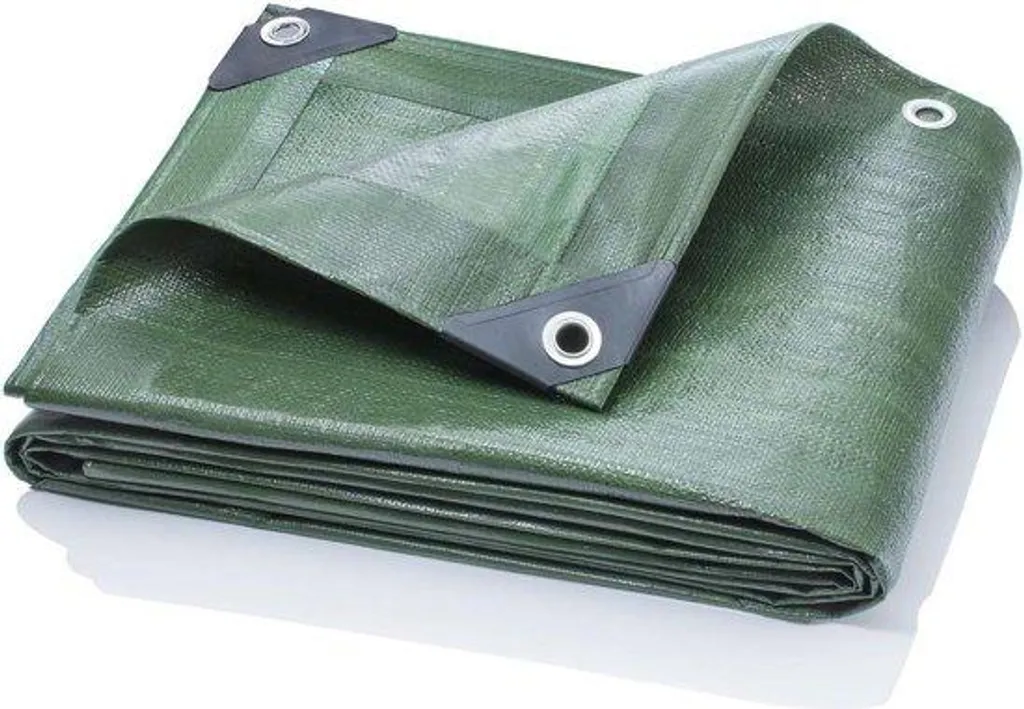 Bâche imperméable en polyester vert 2x3m qualité lourde et résistante