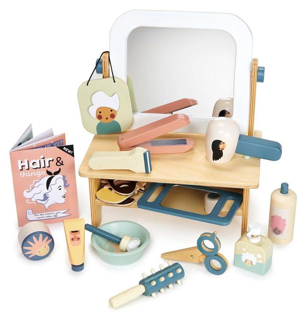 Tender Leaf Toys Friseursalon (Kinderspielzeug, aus Holz, Image du produit 