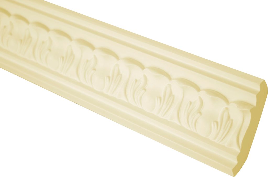 GRAND DECOR Stuckleisten Decke Barock Stil, PolyurethanHartschaum & Flexibel - 2m Deckenleisten gemustert Deckenstuck zum kleben (10 Meter C741 flexi)