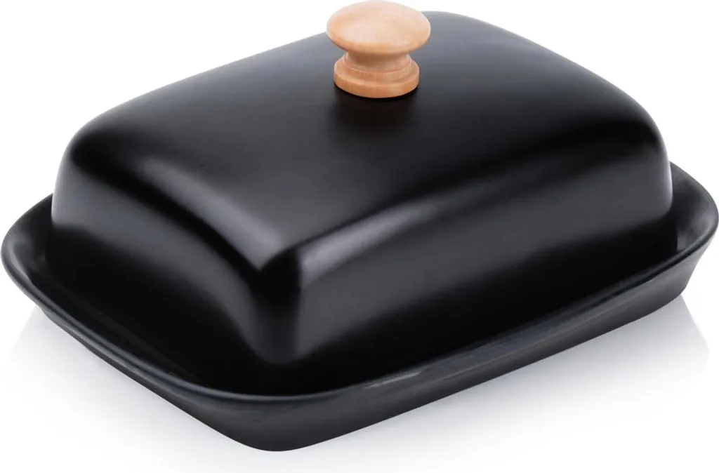 1500 C - Burriera da tavolo in vetro con coperchio trasparente, design