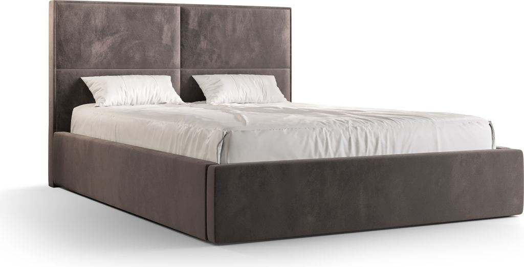 Roe Furniture | Boxspringbett - APOLLO - 160x200 cm - Dunkelgrau - mit Bettgestell und Bettkasten - Tagesbett - Polsterbetten - Bett Schlafzimmer