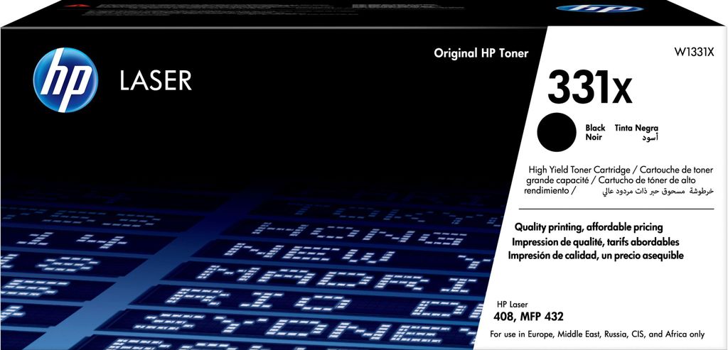 HP Toner 331X W1331X Schwarz