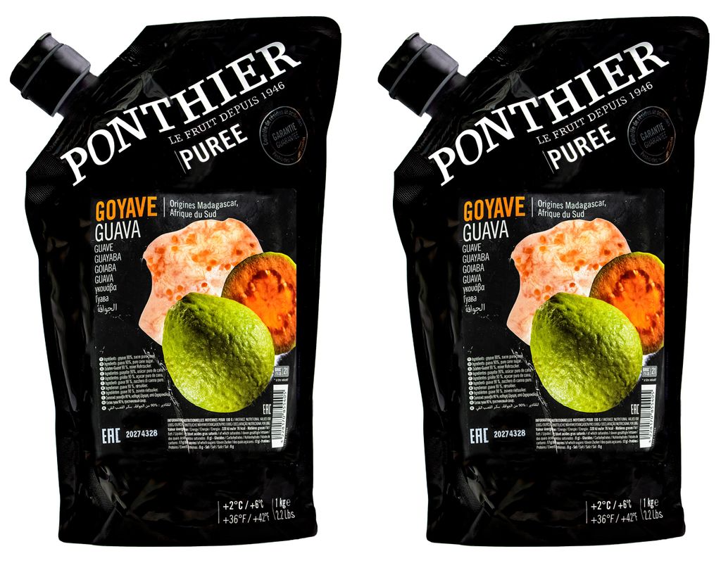 Ponthier GUAVE PÜREE Zitrus-Frucht-Püree 2x 1KG Produktbild 