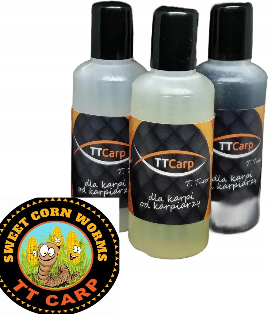 Attractant TTCarp Maïs Doux et Vers 100 ml pour Pêche à la Carpe