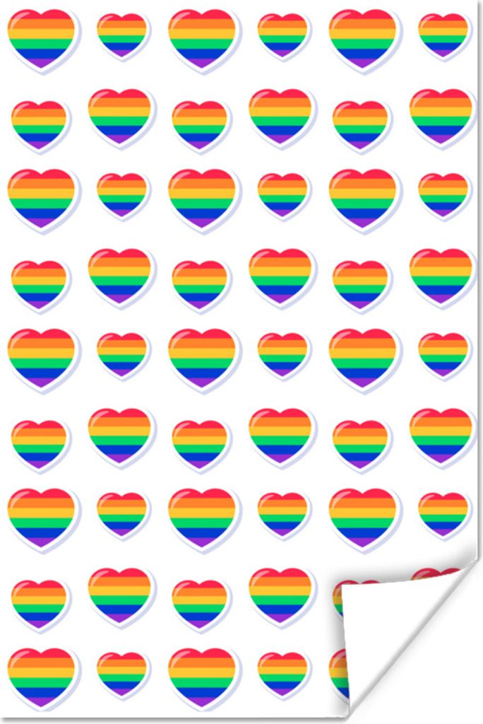 MuchoWow Poster Liebe - Stolz - Vorlage 60x90 cm - Wanddekoration