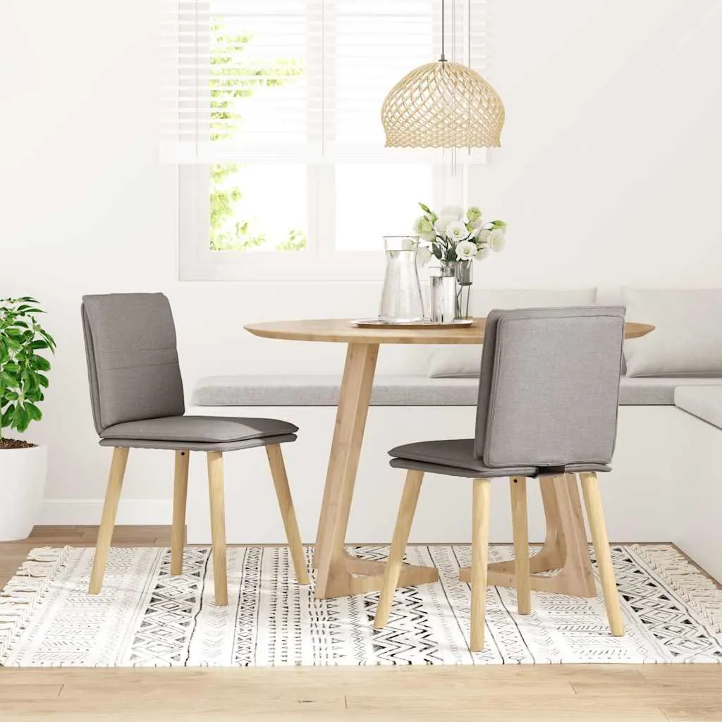 Offerta Set 2 Sedie vidaXL Taupe - Tessuto Resistente e Prezzo Shock