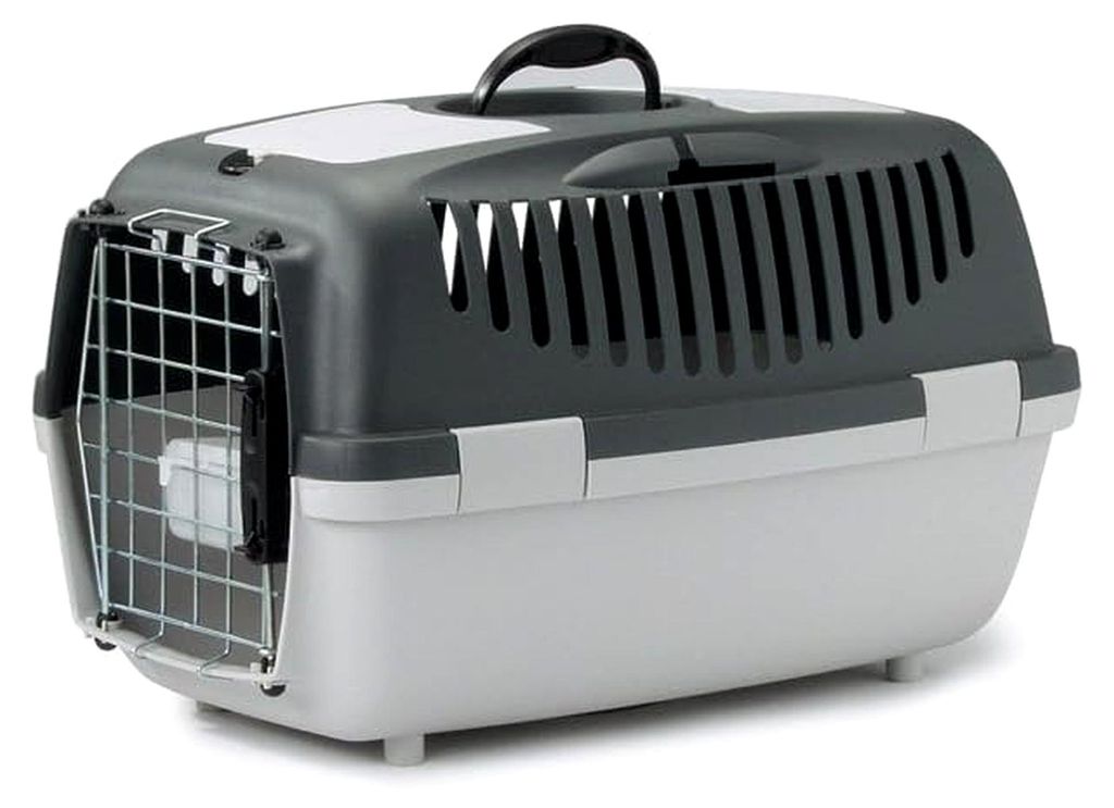 Gulliver 3 Transportbox, Gr. 3: 40 × 38 × 61 cm, hellgrau/grau