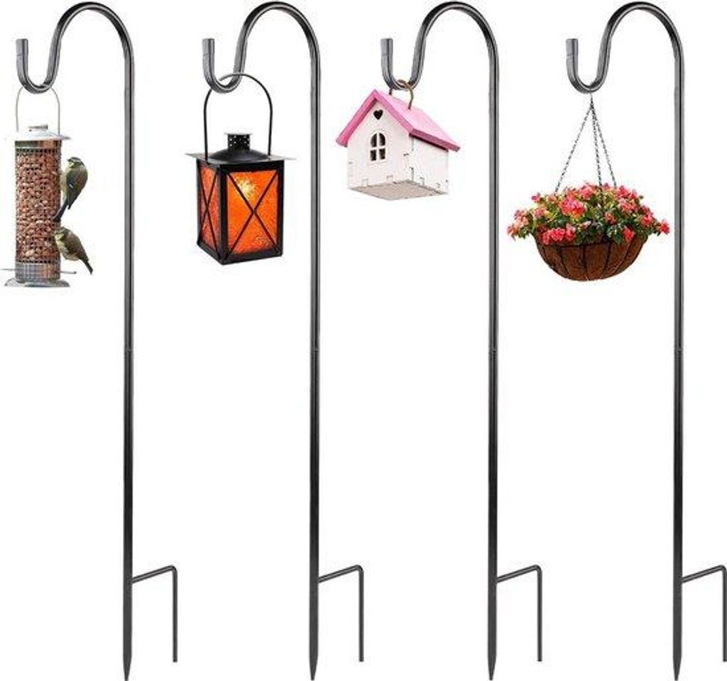 Gartenstäbe 90 cm, 4-teilig, für Pflanzen und Laternen, Außen