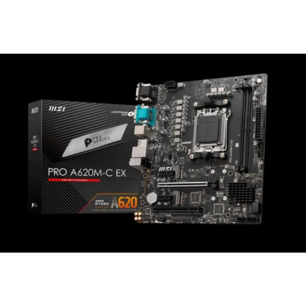 Finis les lags : Carte mère MSI PRO A620M-C EX AM5 stable et rapide