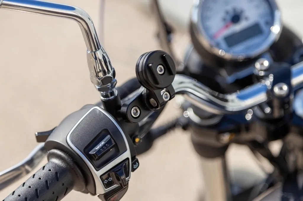 Support levier moto anti-vibration - Solution fixation guidon encombré