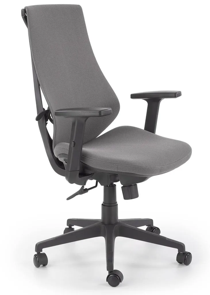 Chaise de bureau design Rubio avec dossier incurvé et assise rembourrée