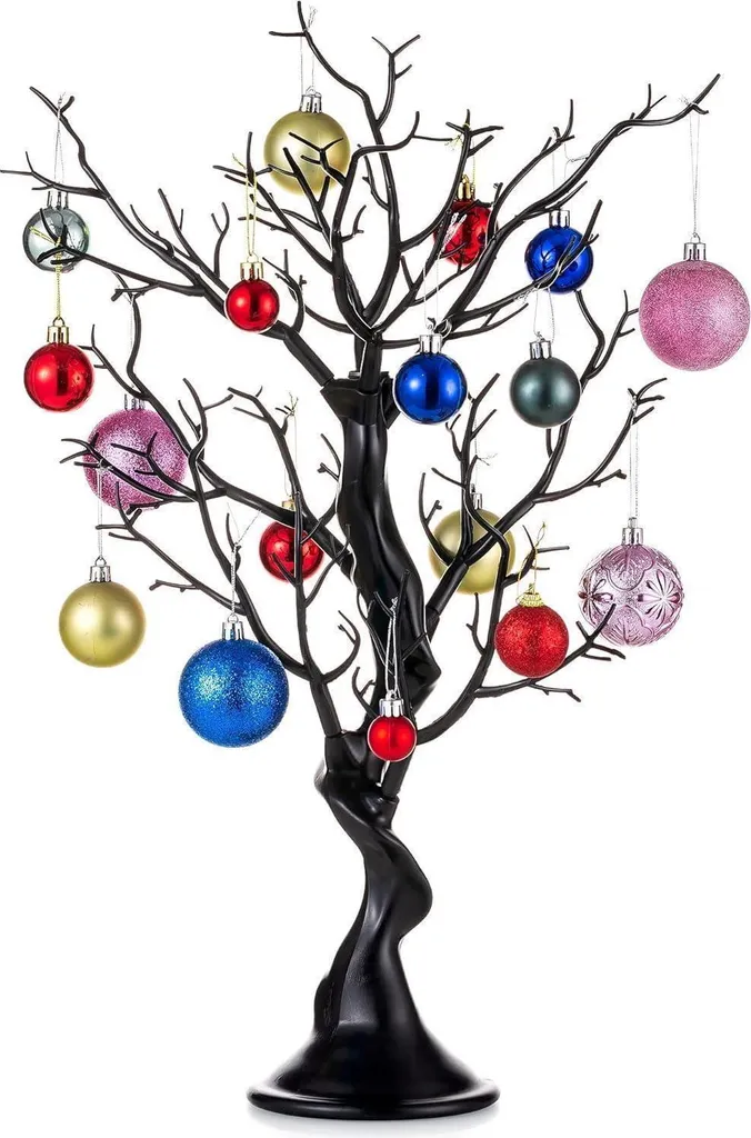 Albero Pasquale e Natalizio Nero 58cm - Arredo Economico e Duraturo