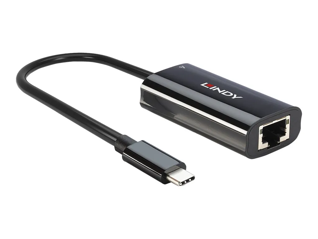 Solution Réseau Lindy 43328 : Convertisseur USB C vers RJ45 Rapide