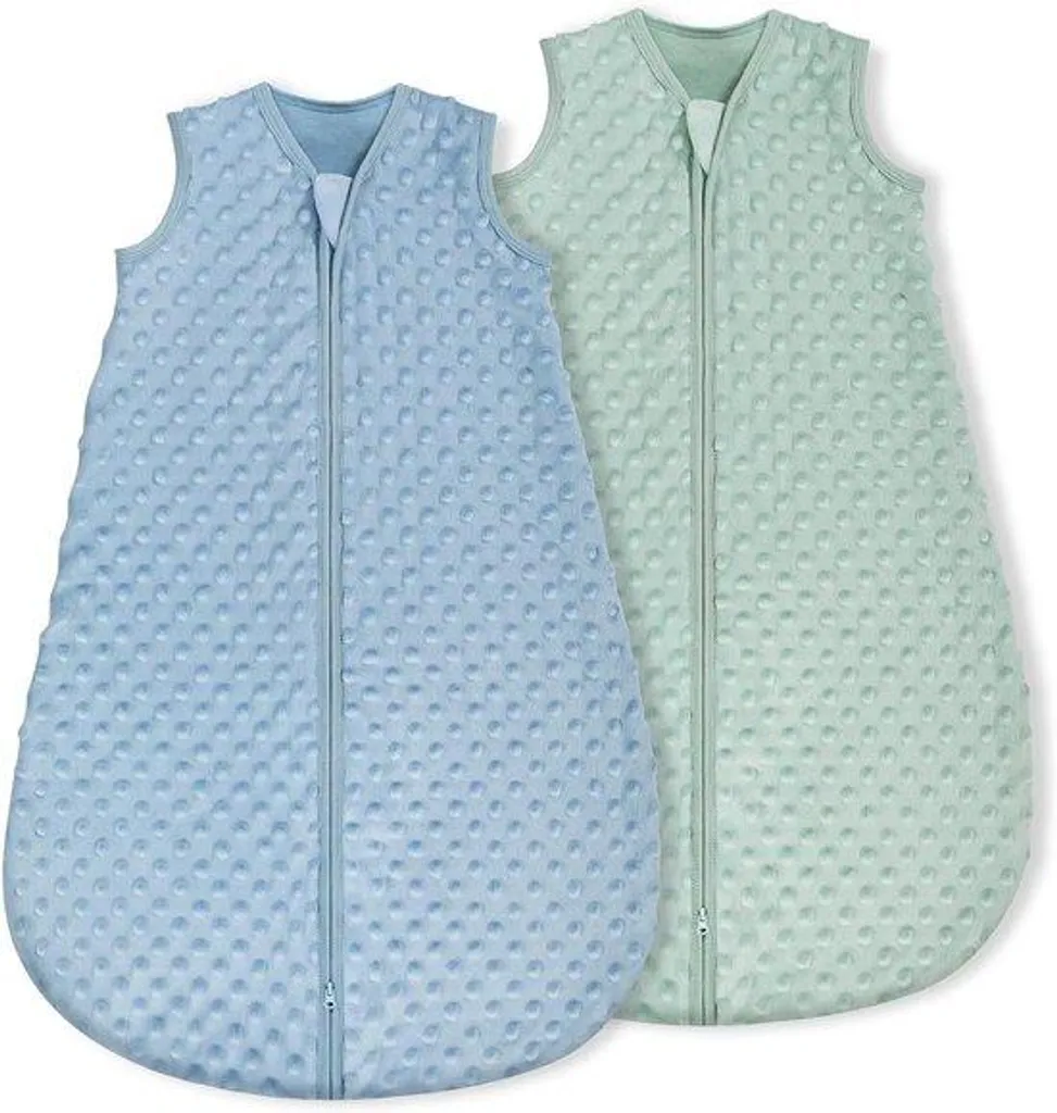 Gigoteuse bébé en coton bleu et vert - 1.5 TOG - Nouveau-né - 70 cm