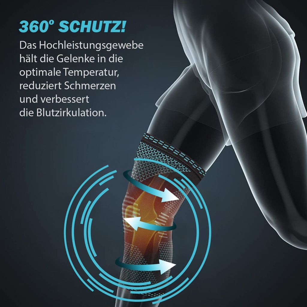POWERLIX Kniebandage für Damen/Männer, Kompression Produktbild 3