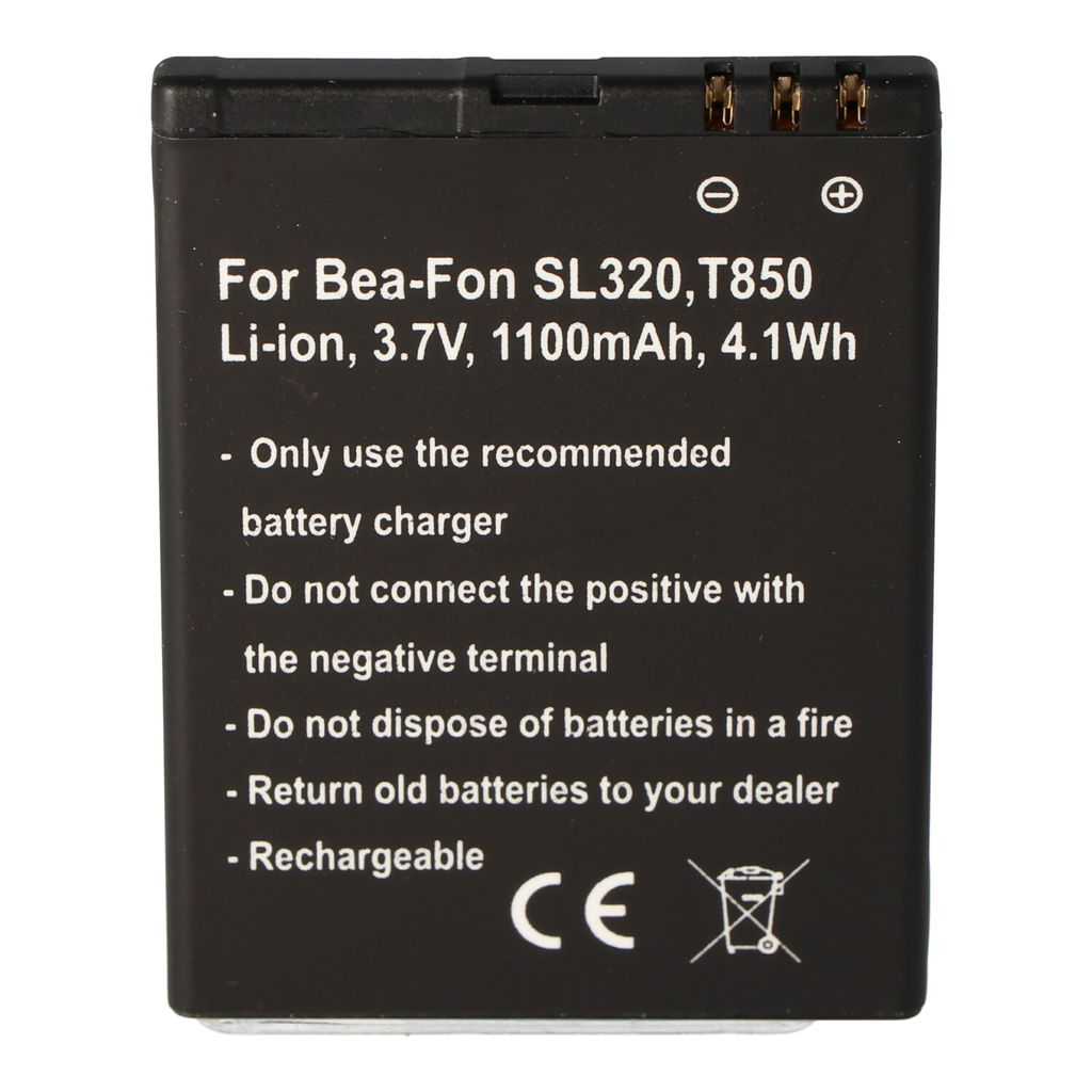 Akku passend für Bea-Fon SL320 Akku T850, DRTEL-4D-01, Produktbild 