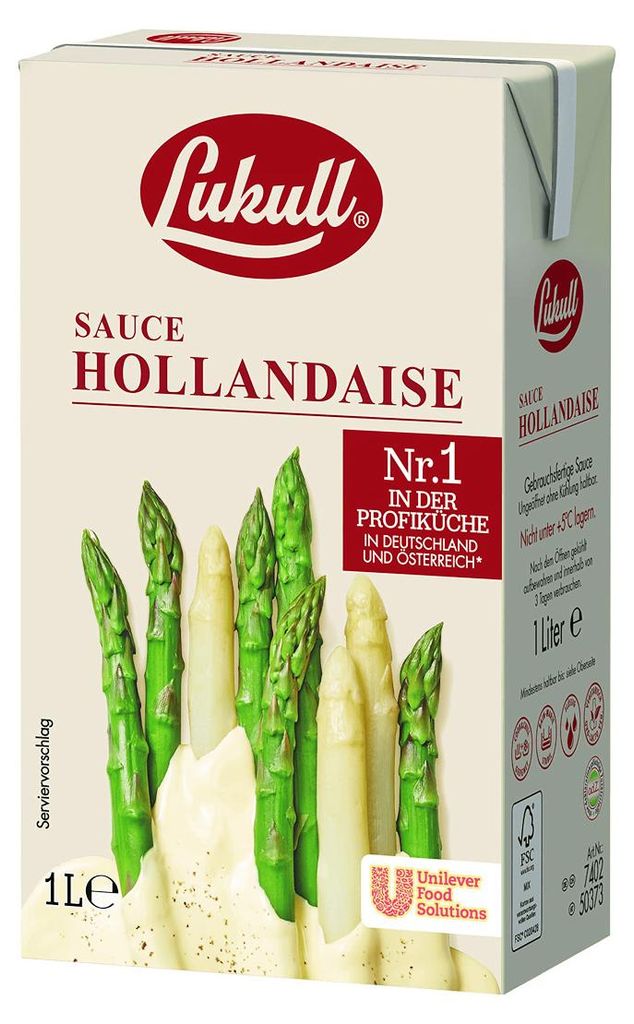 Salsa Hollandaise Lukull dalla delicata consistenza cremosa Immagine del prodotto 