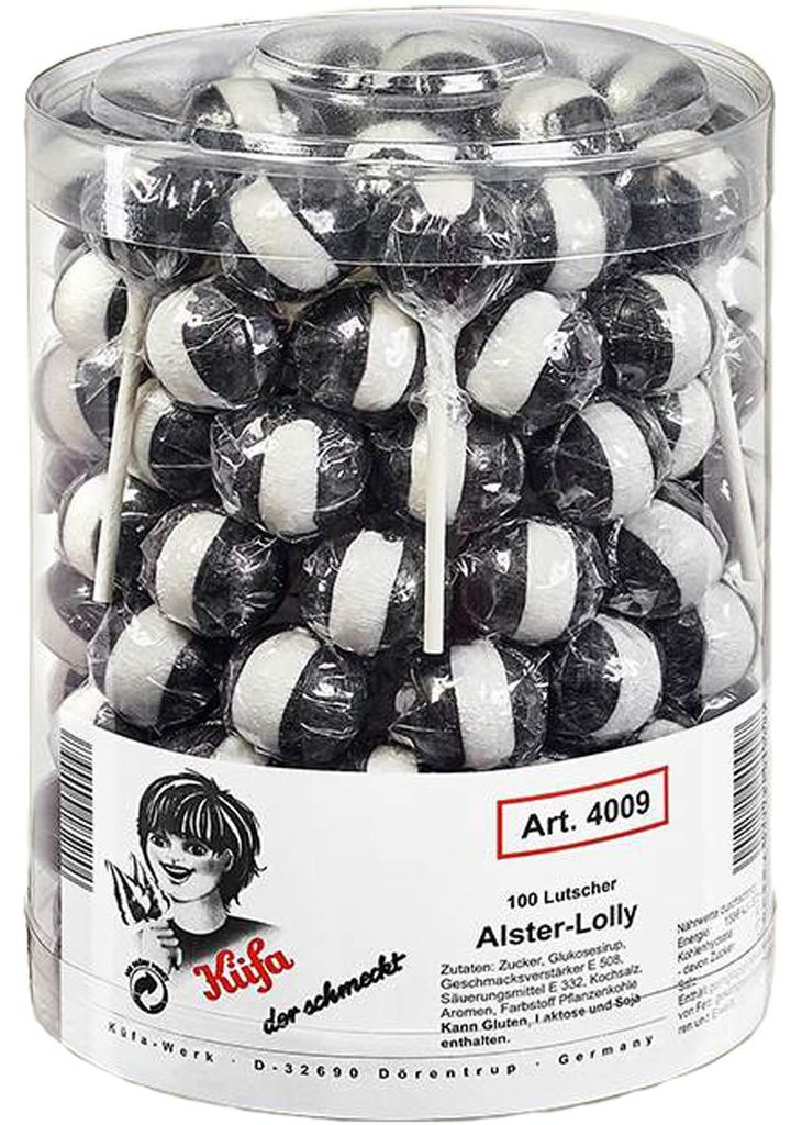 Küfa Alster Lolly Lizak o smaku lukrecji 100 sztuk 1800g Zdjęcie produktu 
