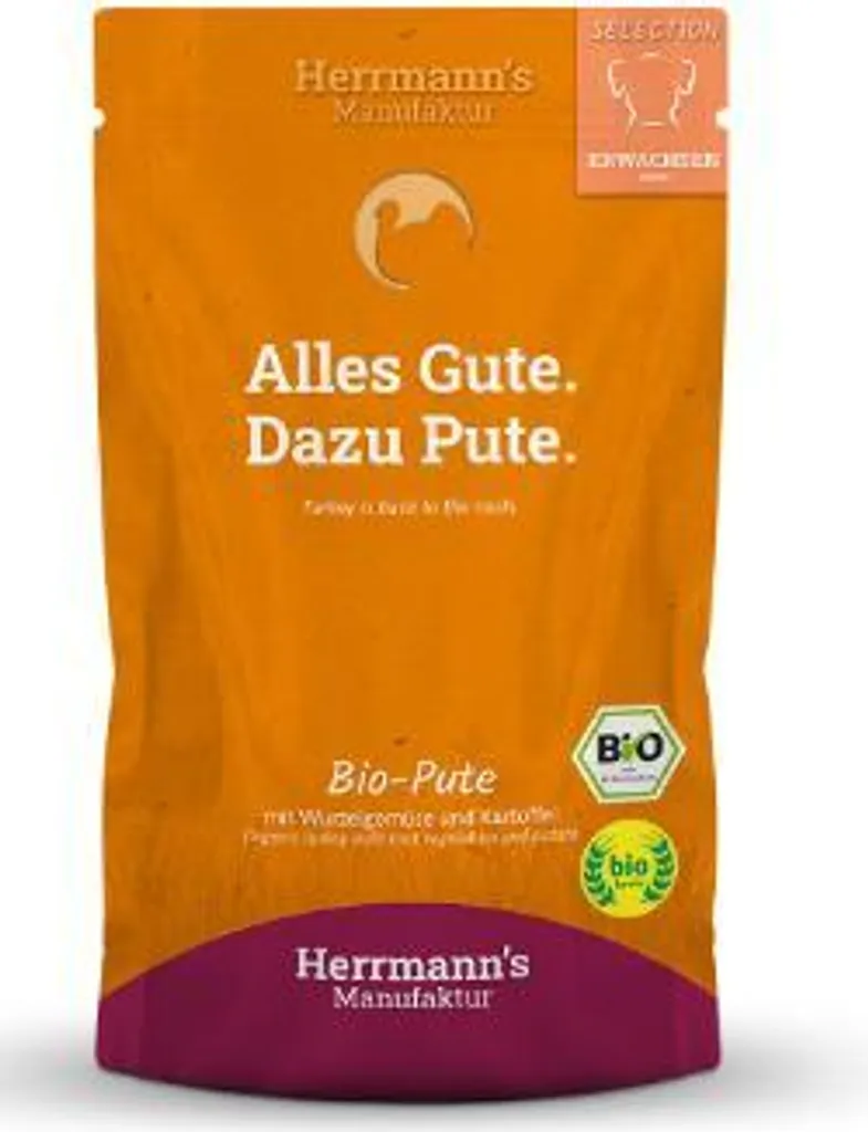 Herrmanns Dog Adult Dinde Rutabaga Pommes de Terre Fenouil 800g