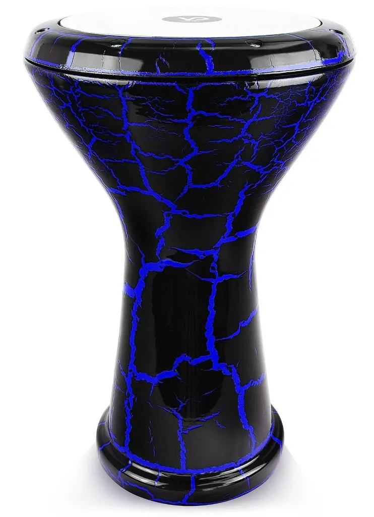 Darbuka pour soliste oriental en aluminium avec peau bonus et sac de voyage