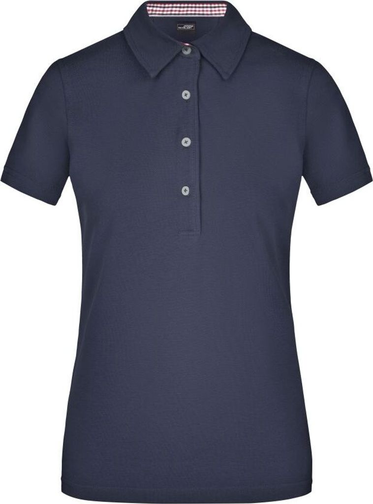 Ladies' Plain Polo Polo mit modischem Einsatz Produktbild 