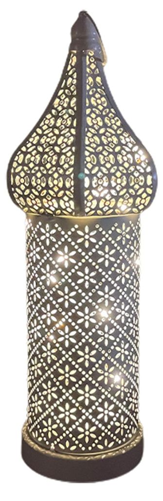 Dekorative Lampe, hohl, leuchtend, weißes Licht, LED-Windlampe, Haushaltsartikel M