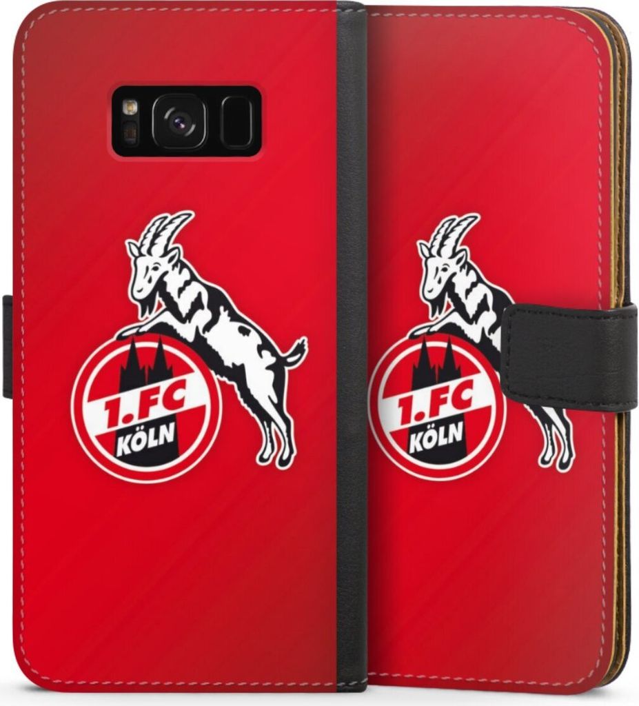 DeinDesign Klapphülle für Samsung Galaxy S8 Plus Handytasche Lederhülle Tasche 1. FC Köln EffZeh Offizielles Lizenzprodukt