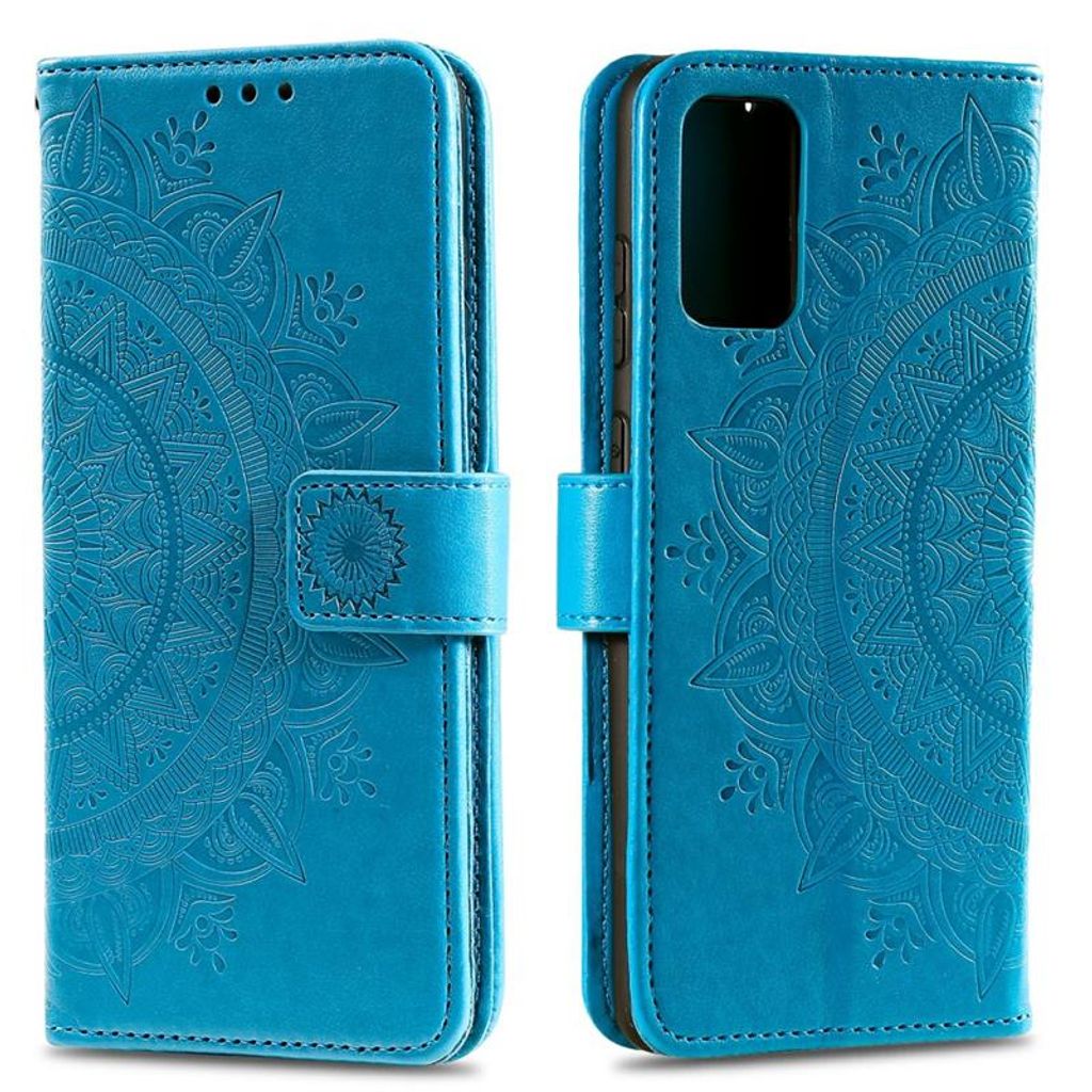 Samsung Galaxy A41 Flip Case Cover Mandala Blau