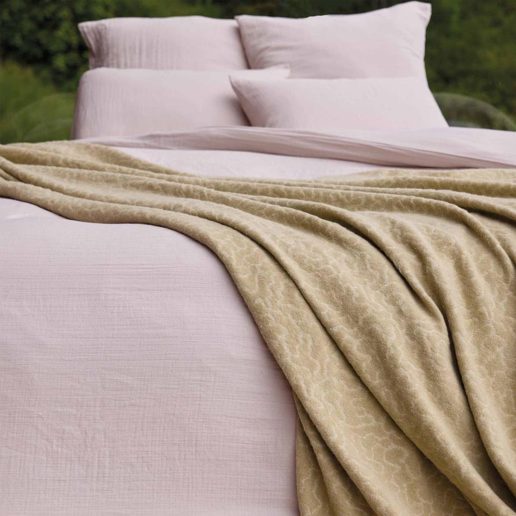 Jacquard-Wolldecke – Wolkenmuster