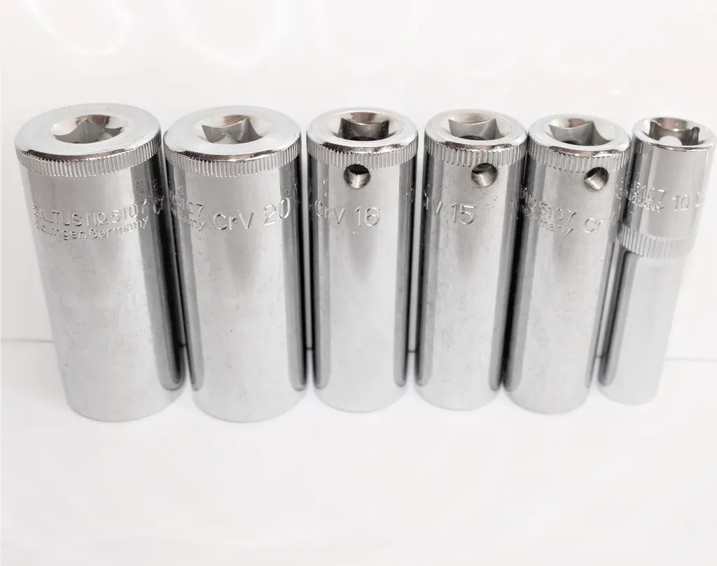 Set di chiavi a bussola SALTUS 6 pezzi bussola 3/8" bussola 10-21 mm bussole lunghe