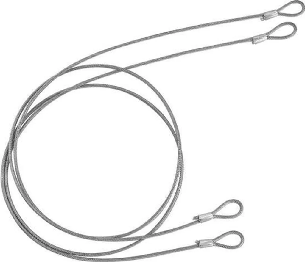 Câble antivol 1,4m en acier tressé avec double boucle de sécurité (x2)