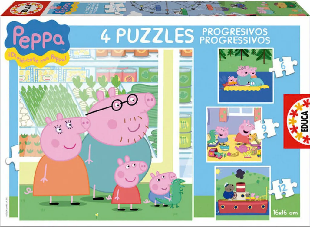 Puzzle Enfant Progressif Peppa Pig : Apprendre à Assembler sans Stress