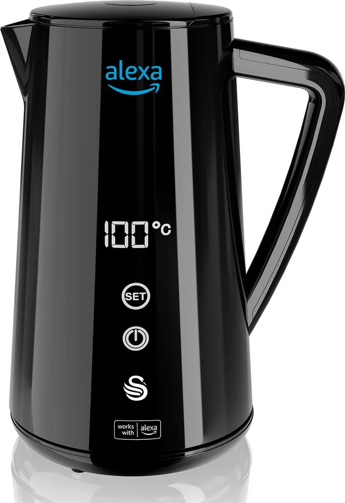 Bouilloire Intelligente Swan WiFi 1,5L Idéale pour Thé et Café Connecté