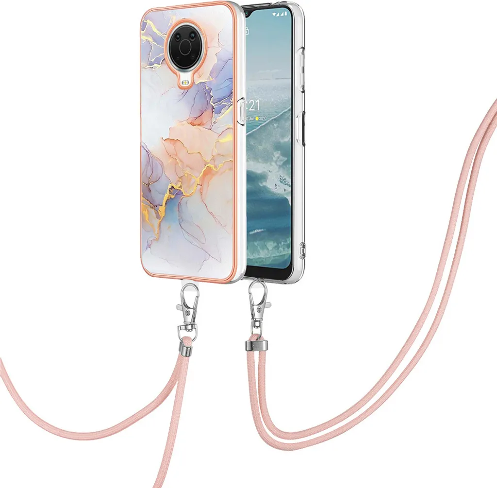 Cover Sicura per Nokia G10 / G20: Laccio Regolabile Grigio Fantasia