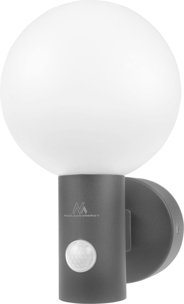 Maclean PIR Bewegungsmelder LED Lampe grau 15W IP65 1600lm 4000K, MCE515