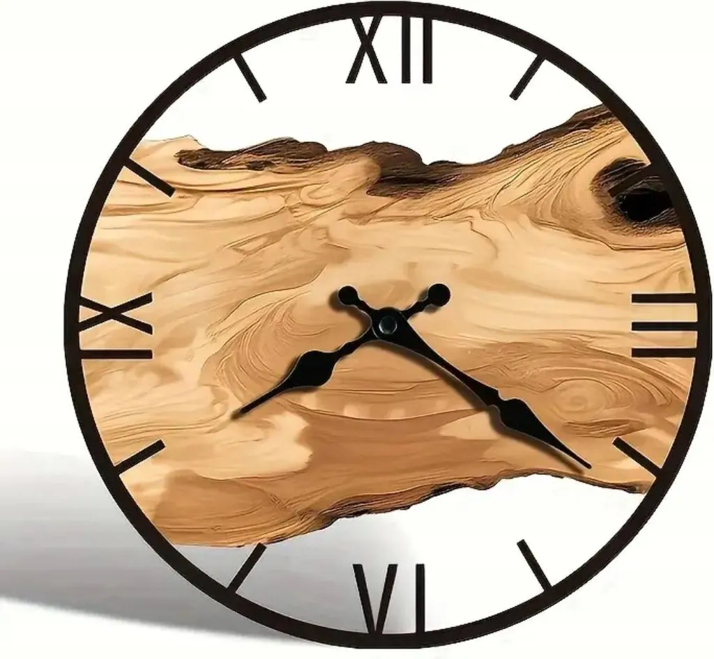 Orologio da Parete Effetto Legno Retrò - Silenzioso al Quarzo 30cm