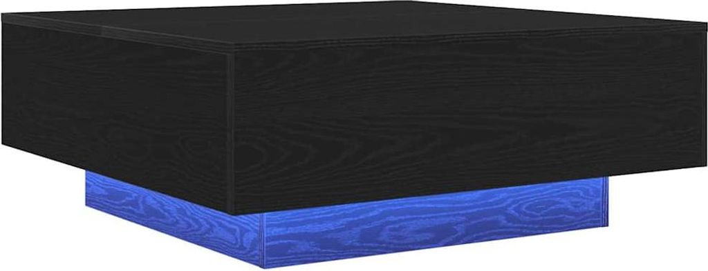 Couchtisch Schwarz Eichen-Optik 80 x 80 x 31 cm Holzwerkstoff