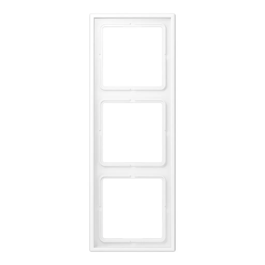 Cadre Jung LS983WWM Blanc Mat 3 postes pour supprimer les reflets