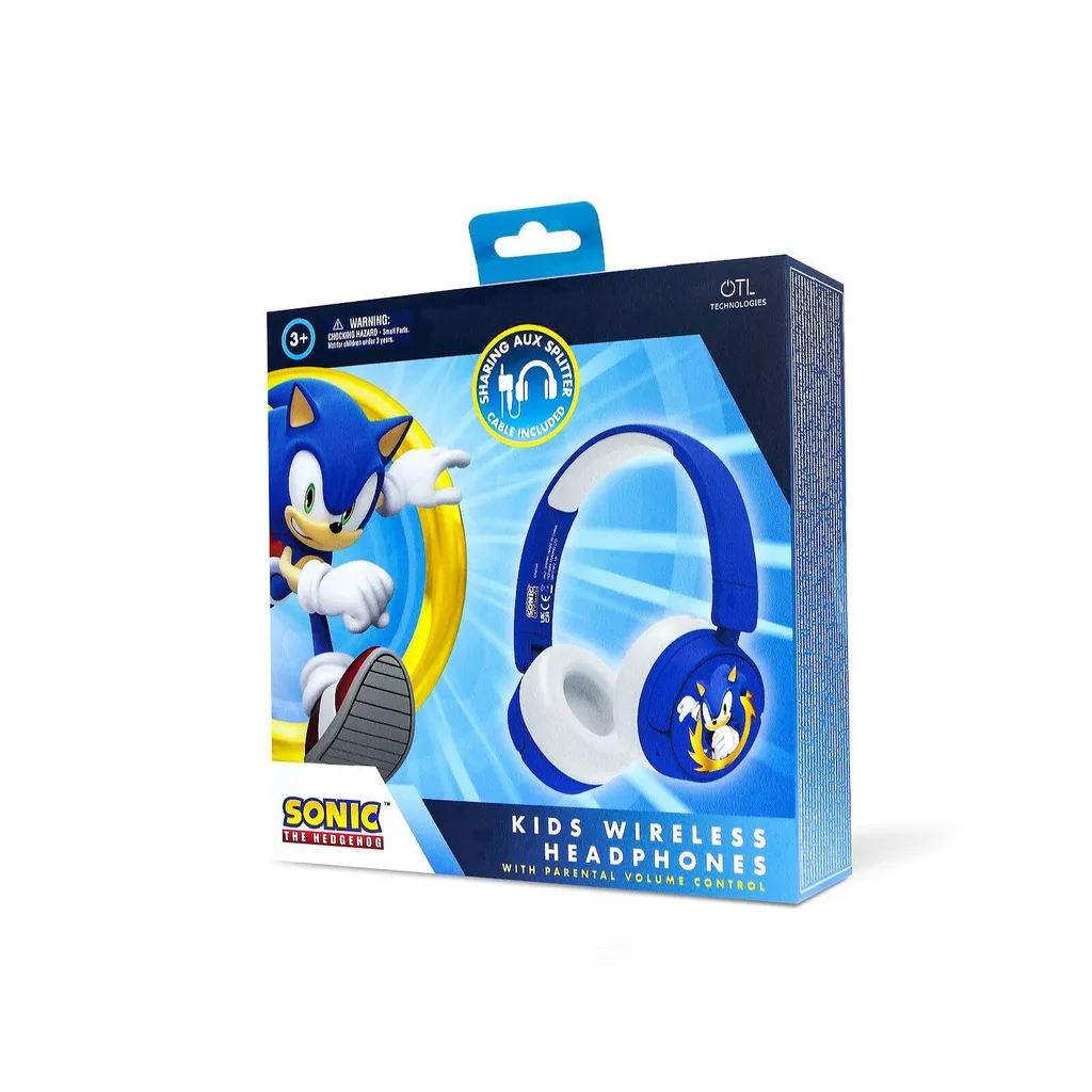 Casque Audio Enfant Bluetooth Sonic Hedgehog Otl Technologies Confort