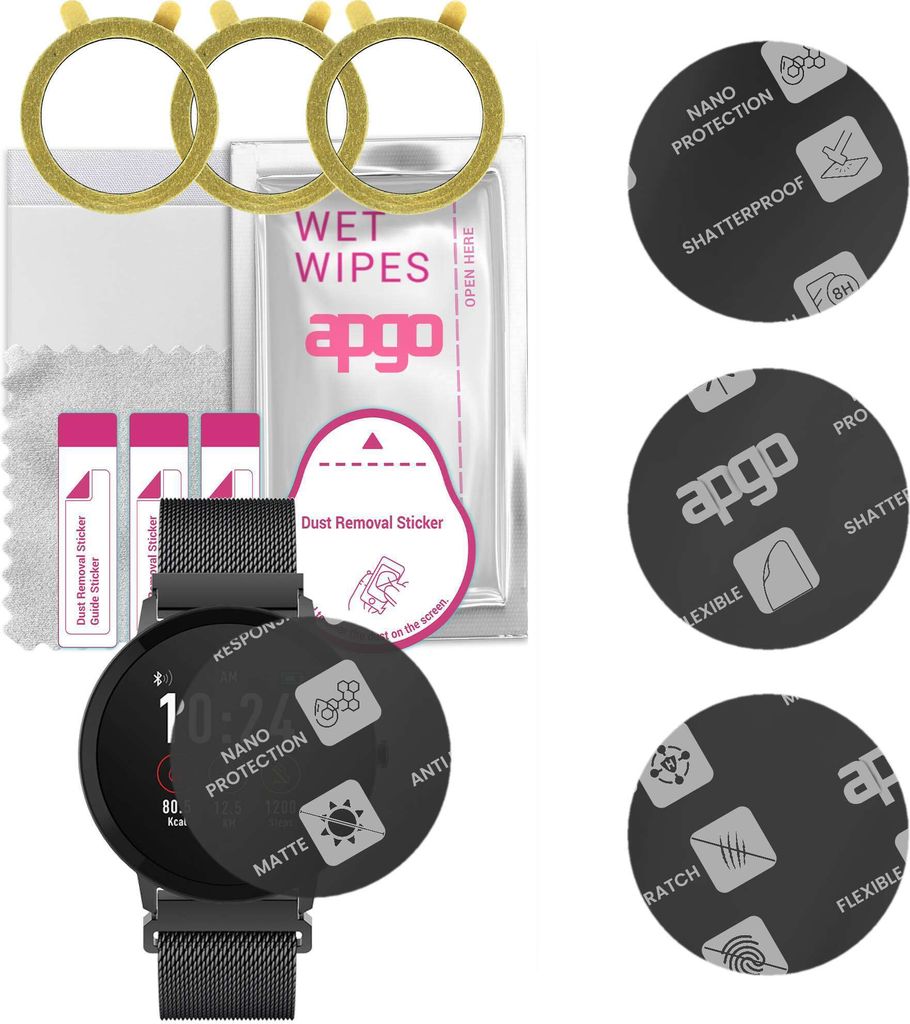 apgo 3 Stück Schutzglas, Matt, kompatibel mit Forever Produktbild 