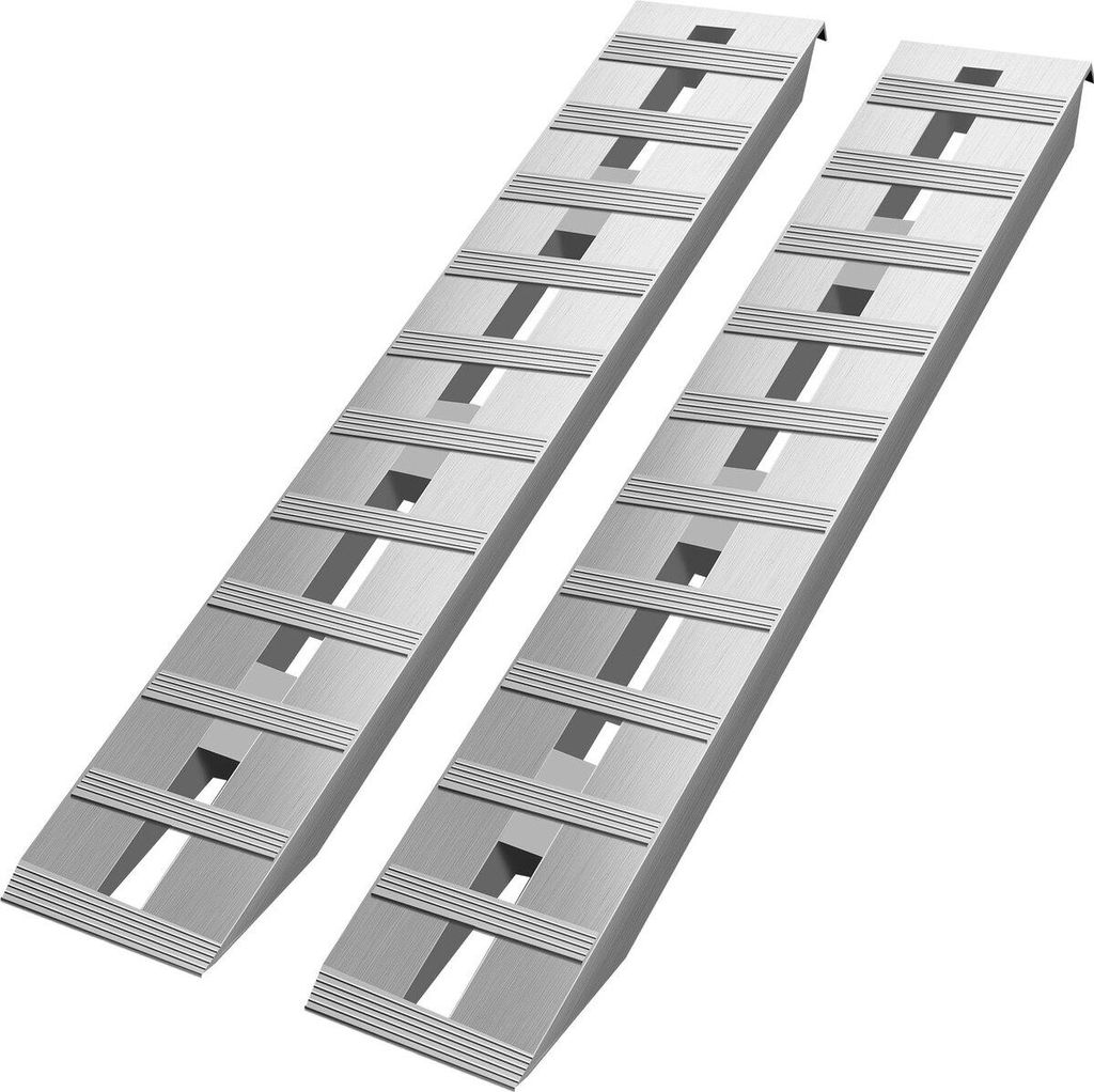 60'' X 12'' Aluminum Trailer Ramps 6000LBS Total Beavertail Hook End 1 Pair 2 Ramps