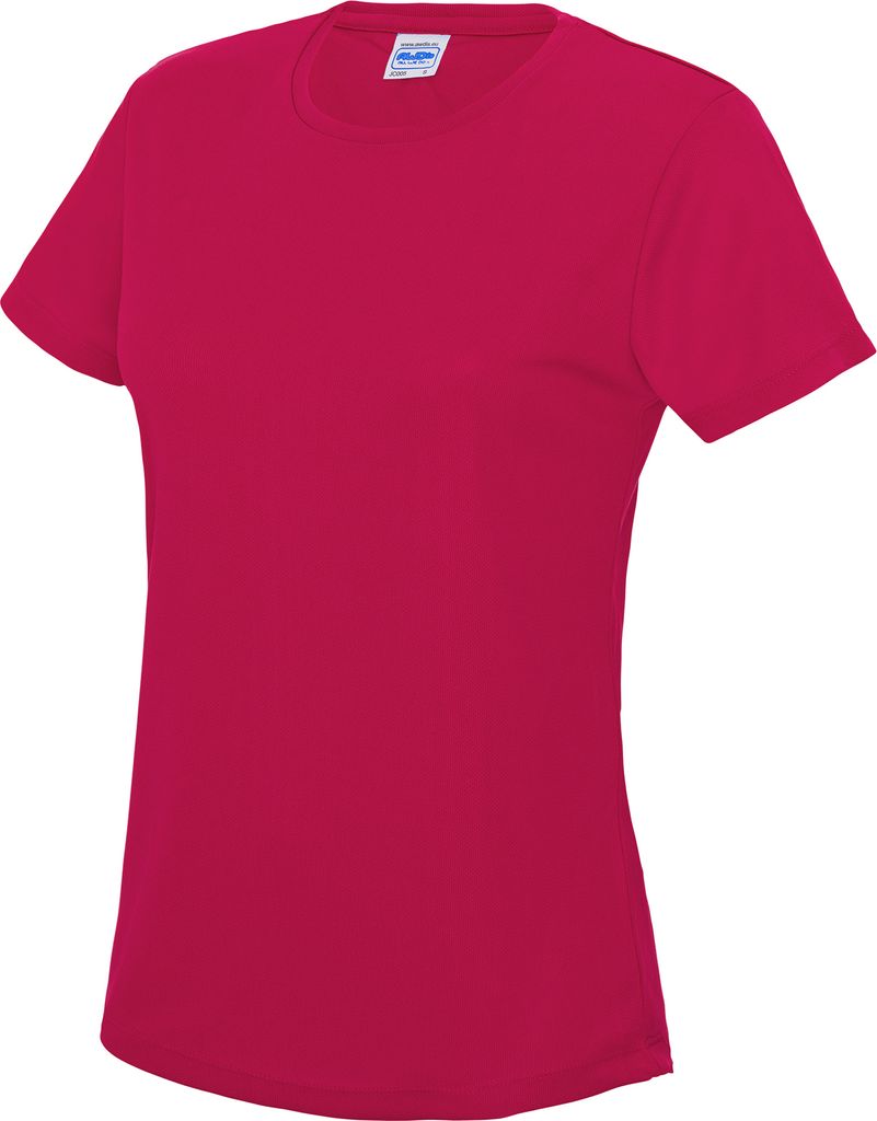 AWDis Just Cool Damen Sport T-Shirt unifarben RW686 (L) (Hot Pink)