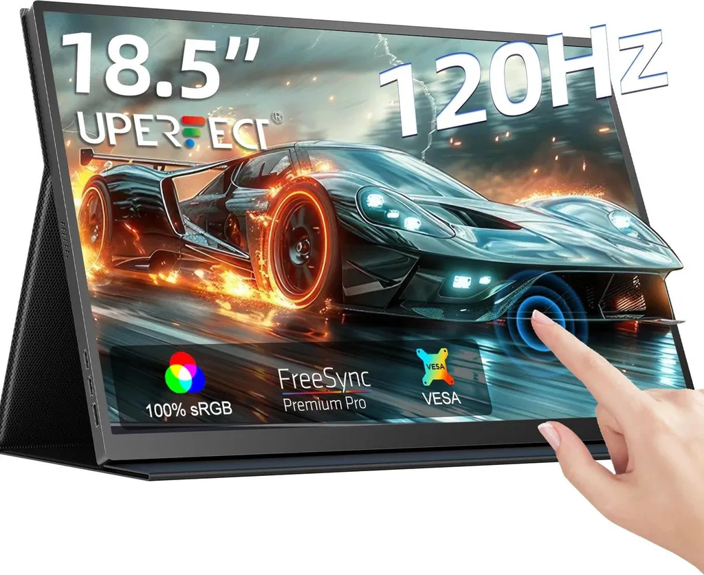 Moniteur portable 18.5 tactile 120Hz Full HD avec dalle IPS et prise EU