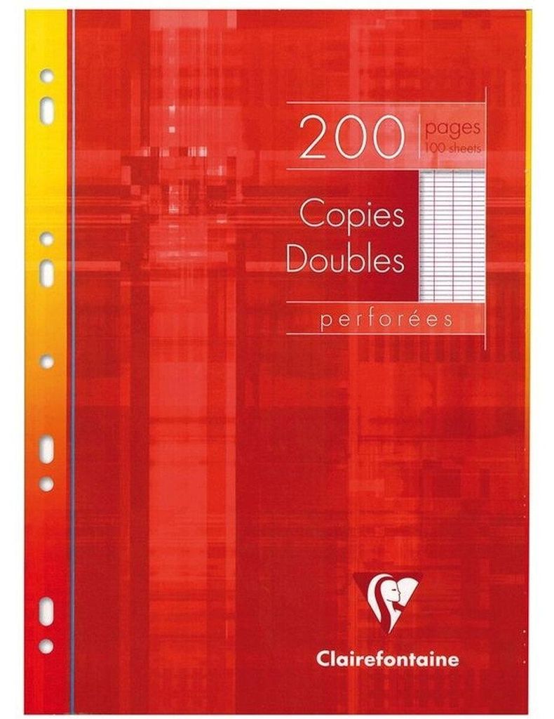 Clairefontaine 4711c, Wzór, Czerwony, Żółty, A4, 100 ark., Zdjęcie produktu 