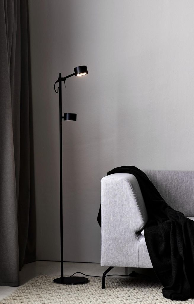 Nordlux - Stehlampe Clyde - Schwarz - 26.6x23x138 cm Produktbild 